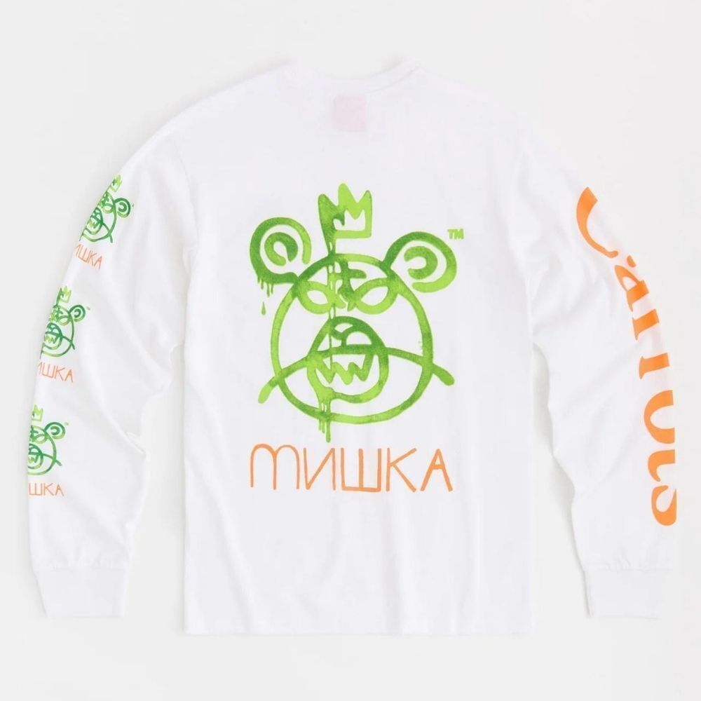 MISHKA Carrots White Long Sleeve Tee SIZE  L
